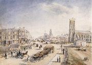 Henry Gritten Melbourne from the south bank of the yarra oil painting on canvas